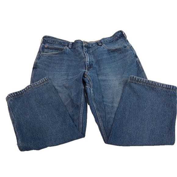 Duluth Trading Co - Jeans Mens Blue Relaxed Fit 42x30 Dark - Picture 1 of 6